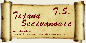 Tijana Sečivanović vizit kartica